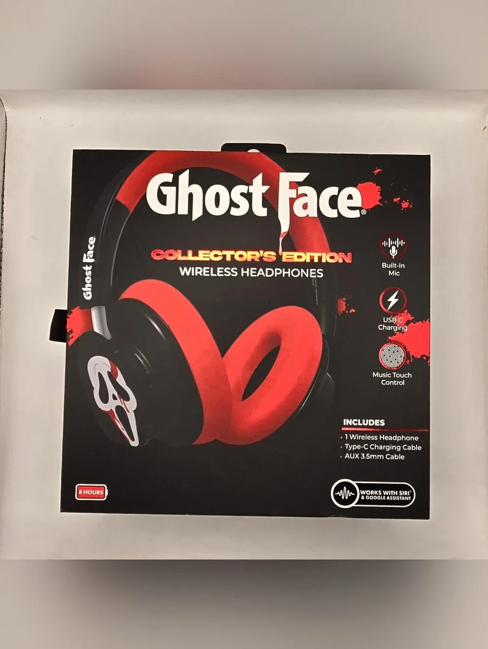 Ghost Face Collector’s Edition Wireless Headphones Hot Topic Exclusive NEW.